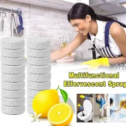 other Rengöringsmedel-20-pack Multifunktionella Effervescerande Tabletter Toalett- och Sprayrengörare Rengöringstabletter Fläckborttagning Hembadrumsverktyg
