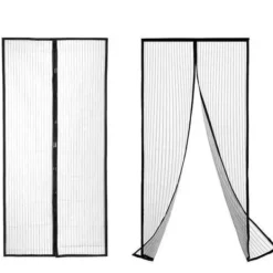 Mobil o Teknik Skadedjur & Insekter-2-Pack Myggnät för dörr med magnetstängning. 210cm x 100cm