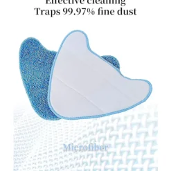 Ångtvättar-3-pack ångmoppkuddar, ångmoppduk ångmopputbyteskudde, moppkudde, ångmoppkudde kompatibel