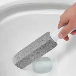 Rengöringsmedel-2-pack pimpsten toalettborste, hårt vatten fläckborttagare [JUN]