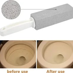 EDO MART Rengöringsmedel-4-pack pimpsten toalettrengöring med handtag, ren sten köksbadrumsvask Hem