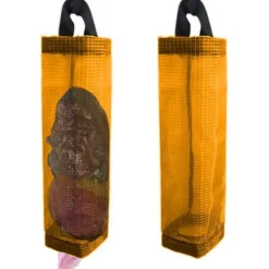 DAO Soptunnor-2-pack Plastpåsehållare, Påsehållare i Nät för Att Hänga, Förvaringspåse för Sopåsar, Vikbar Påseförvaring för Hemmet och Köket