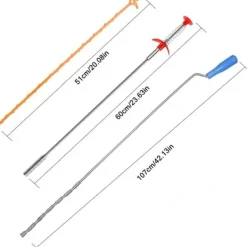 Heta säljare Rengöringsmedel-6-pack rengörare för igensatta handfat, igensatt avlopp, hårfångare rengöringsverktyg för att rensa rör i kök, badrum, badkar, toalett.-Glad