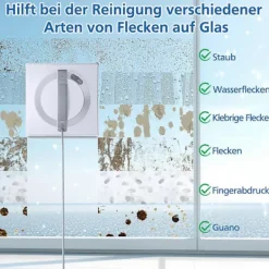 DAO Fönsterrengöring-6-pack rengöringspads för Ecovacs Winbot W1 / W1 Pro / W2 / W2 Omni fönsterputsarrobotar, fönsterputsarrobot, tvättbar mikrofiberrengöring [DB]