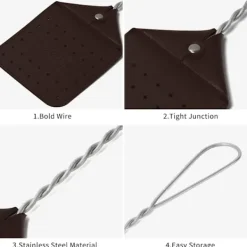 Skadedjur & Insekter-2-pack robust flugsmälla i läder - flugsmälla för tunga arbeten med hållbart metallhandtag, 17,5 tum rustik flugsmälla för flugor, bin och mer (choklad) | Fyndiq