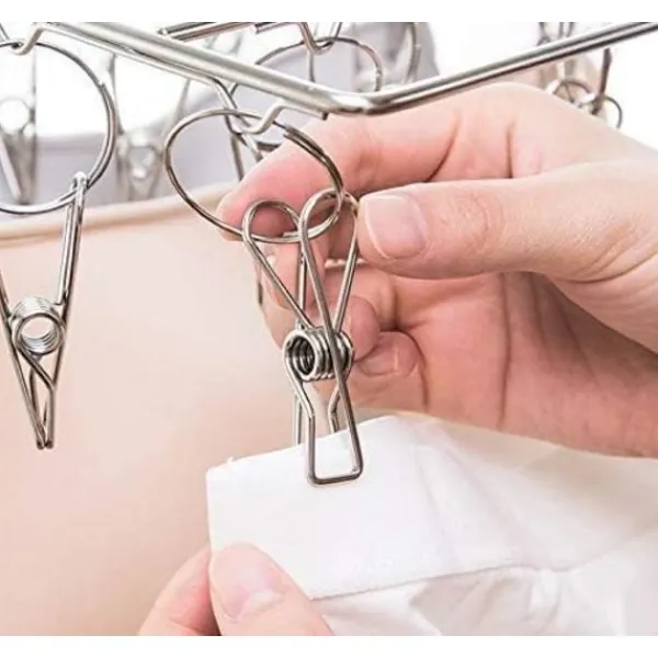 OCEAN Tvättillbehör-70-pack Rostfria Klädnypor för Strumpor och Kläder - Dail