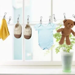 OCEAN Tvättillbehör-70-pack Rostfria Klädnypor för Strumpor och Kläder - Dail