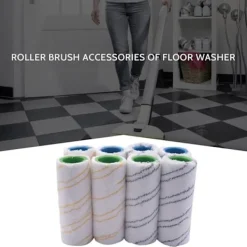 Städmaskiner-8-pack rullar för Kärcher FC7 FC5 FC3 FC3D elektrisk golvrengörare 2.055-007.0 / 2.055-006.0 Grå Gul-FA-