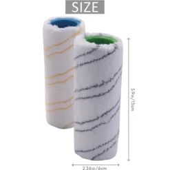 Städmaskiner-8-pack rullar för Kärcher FC7 FC5 FC3 FC3D elektrisk golvrengörare 2.055-007.0 / 2.055-006.0 Grå Gul-FA-