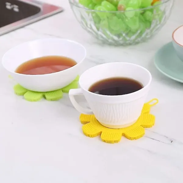 Bilione Direct Svampar & Dukar-3-pack Silikon Svamp Diskborste Köksredskap