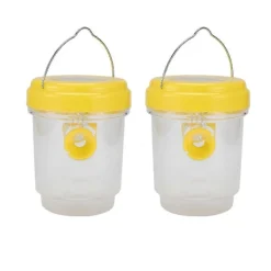 Skadedjur & Insekter-2-pack Solcellsdriven getingfälla för utomhusbruk, getingfångare med ljus för bålgetingar, getingar, bin