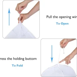 Skadedjur & Insekter-4-pack Stora och Starka Pop Up Mesh Skärm Mat Skydd Tält, Återanvändbara och Hopfällbara Utomhus Mat Skydd, Mat Beskyddare Tält Håll Flugor och Insekter Ute | Fyndiq