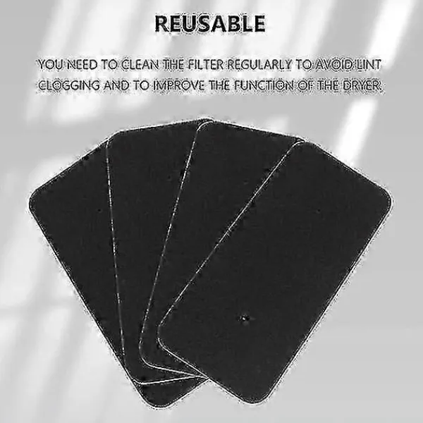 BRONZE Torktumlare-8-pack Svart Torkfilter för Hoover Candy 40006731 [BR]
