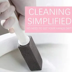 Rengöringsmedel-2-pack Toalettstädare med Handtag, Pumicestick, Avlägsnar Kalkavlagringar, för Kök/Badrum/Pool/Hushållsrengöring