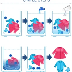 Torktumlare-6-pack torktumlare bollar, torktumlare bollar återanvändbara tvättbollar, torktumlare bollar tvättboll för tvättmaskin tvätt