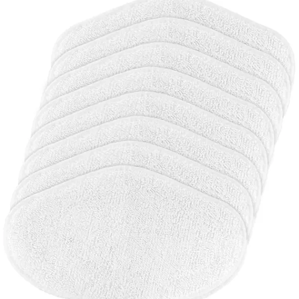 FMYSJ Städmoppar-8-pack Tvättbara Ersättningsmoppar för POLTI Kit Vaporetto Smart 40 Smart 35 Borste (FMY)