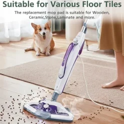 FMYSJ Städmoppar-8-pack Tvättbara Ersättningsmoppar för POLTI Kit Vaporetto Smart 40 Smart 35 Borste (FMY)