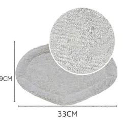 FMYSJ Städmoppar-8-pack Tvättbara Ersättningsmoppar för POLTI Kit Vaporetto Smart 40 Smart 35 Borste (FMY)