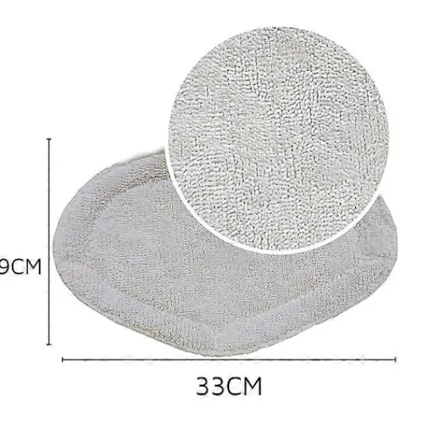 FMYSJ Städmoppar-8-pack Tvättbara Ersättningsmoppar för POLTI Kit Vaporetto Smart 40 Smart 35 Borste (FMY)