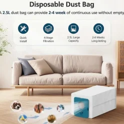 unbranded Dammsugare & Tillbehör-12-pack VCA-ADB953 dammsugarpåsar för SAMSUNG BESPOKE Jet sladdlös dammsugare, jämför med originaldel