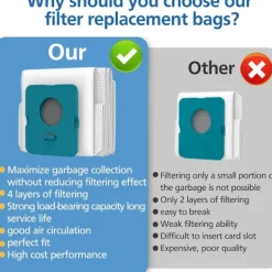 Dammsugare & Tillbehör-8-pack VCA-ADB952 dammsugarpåsar kompatibla med Samsung Bespoke Jet Pro Extra/Complete Extra handdammsugare