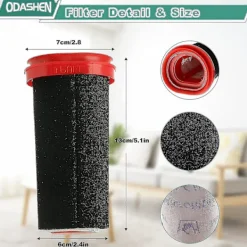 Dammsugare & Tillbehör-3-pack 25,2v/21,6v filter till Bosch Flexxo serie 4 sladdlös dammsugare Bbh32101 etc, ersätt