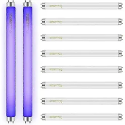 Skadedjur & Insekter-10-pack 10W Insektsdödarlampor, T8 F10W 33 cm Ersättningsrör för Elektriska Insektsdödare Inomhus