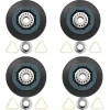 Torktumlare-4-pack W10314173 Torktumlare Trumrulle Ersättning för Torktumlare Kompatibel med WPW10314173 Rulle Trumstödsats Torktumlardelar