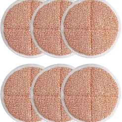 DAO Städmoppar-Paket med 6 ersättningspads 2124 2039a 2307 23157 20391 20399 kompatibla med Bissell Spinwave hård golvrengörare (Orange) db
