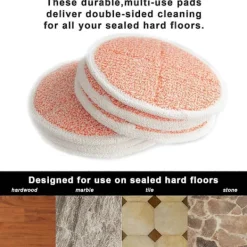 DAO Städmoppar-Paket med 6 ersättningspads 2124 2039a 2307 23157 20391 20399 kompatibla med Bissell Spinwave hård golvrengörare (Orange) db