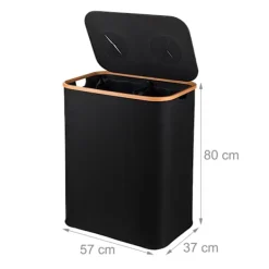 Northix Soptunnor-Pantbehållare för återvinning av flaskor, 2 sektioner, 60–100 flaskor