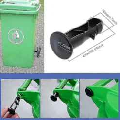 BRONZE Soptunnor-Par Gångjärnsbultar Gångjärnstappar För Soptunnalock Passar 240/120/100/60l Utomhussoptunnor, 65mm [BR]