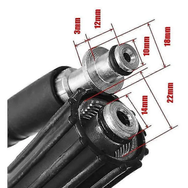 BraVärde Högtryckstvättar-Passar Karcher K2 K3 K4 K5 6M/8M/10M högtryckstvättslang sprayslang 8M