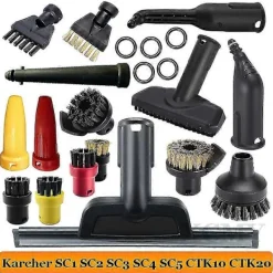 Dammsugare & Tillbehör-Passar Karcher Ångdammsugare Sc1 Sc2 Sc3 Sc4 Sc5 Sc7 Ctk10 Ctk20 Tillbehör Borst Huvud Kraftfull Munstycke Tillbehör (Fem Borst Huvuden)