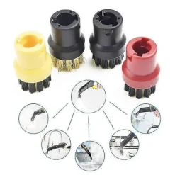 Dammsugare & Tillbehör-Passar Karcher Ångdammsugare Sc1 Sc2 Sc3 Sc4 Sc5 Sc7 Ctk10 Ctk20 Tillbehör Borst Huvud Kraftfull Munstycke Tillbehör (Fem Borst Huvuden)