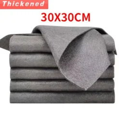 Fönsterrengöring-5PCS Tjockare magisk rengöringsduk utan vattenmärke Glasduk Återanvändbar Fönster Glas Rengöringsduk trasa Kökshandduk