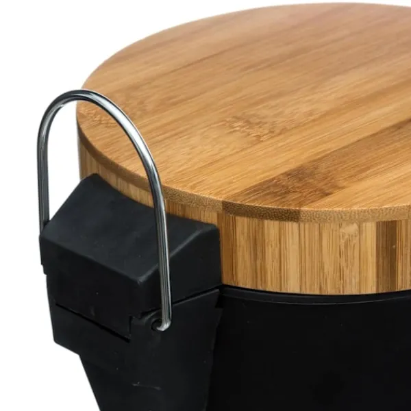 Northix Soptunnor-Pedalhink, Bambu / Metall, 3 L -