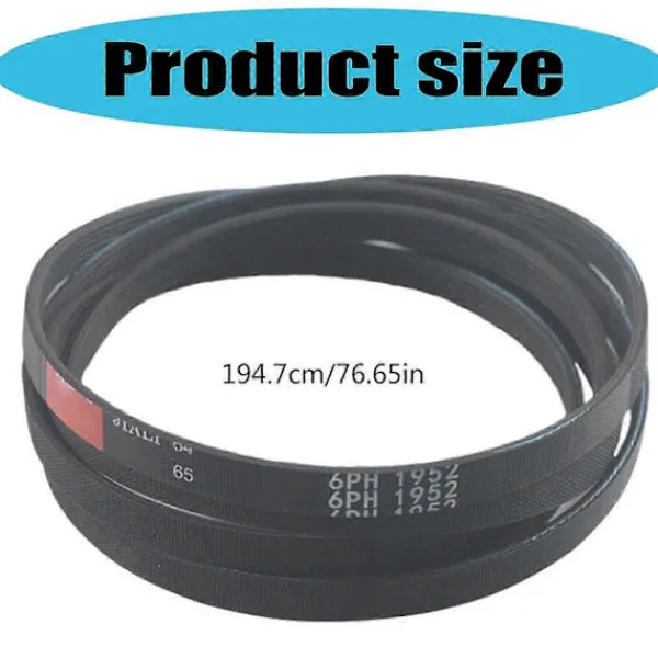 Torktumlare-6PH1952 Torktumlare Rem Ersättning Gummi Sluten Slinga Slipmaskin Drivrem 6PH1952 Tvättmaskin Gummi Trumrem Utgåva 0719