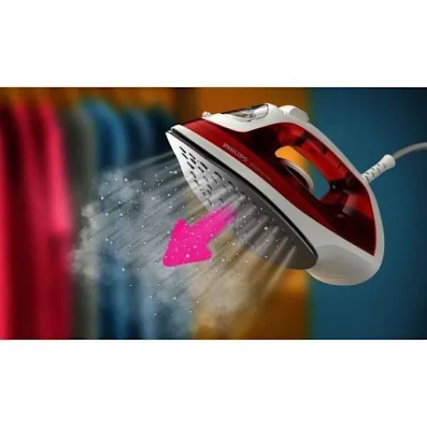 PHILIPS Strykjärn-- DST2010/40 Iron Series 2000 - Ångflöde 25 g/min - 2000 W - Röd