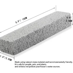 Rengöringsmedel-Pimpsten, Pimpstenar för Toalettrengöring, Tar Bort Vattenringar och Fläckar på Toalettsitsar, 6-pack