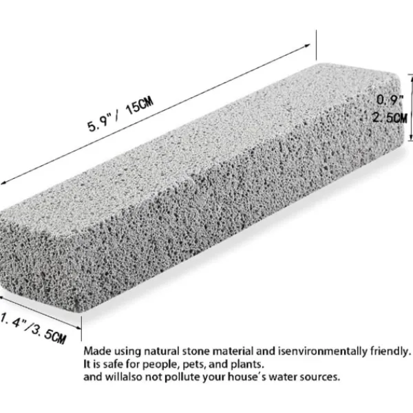 Rengöringsmedel-Pimpsten, Pimpstenar för Toalettrengöring, Tar Bort Vattenringar och Fläckar på Toalettsitsar, 6-pack