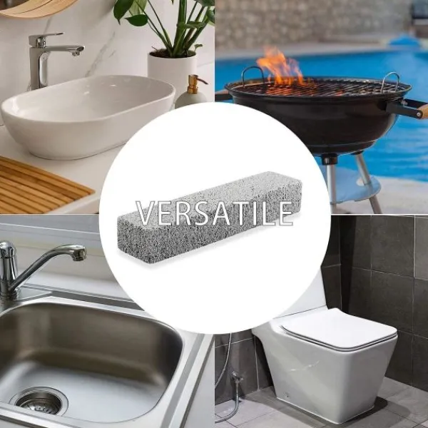 Rengöringsmedel-Pimpsten, Pimpstenar för Toalettrengöring, Tar Bort Vattenringar och Fläckar på Toalettsitsar, 6-pack