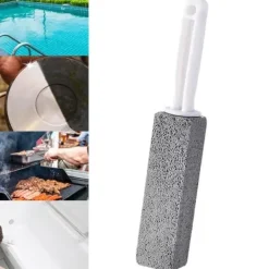 Rengöringsmedel-Pimpstone toalettborste hushåll toalettskål rengöring kalkavlagringar 3.8*3.8*23.5cm - 1pc