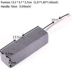 Rengöringsmedel-Pimpstone toalettborste hushåll toalettskål rengöring kalkavlagringar 3.8*3.8*23.5cm - 1pc