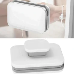 Fönsterrengöring-{PL} Magnetisk fönstertorkare Justerbar torkarrengörare Dubbelsidig glasrengöringstillbehör för hemmabruk