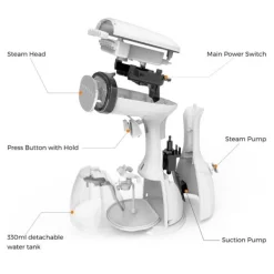 Hommy Ångtvättar-Plagg Steamers Handhållen Tyg Steamer Snabb Värme Plagg Steamer