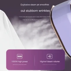 Ångtvättar-Plaggstekare, handhållen plaggstekare resemini, bärbar plaggstekare, 180° roterbar