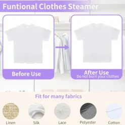 Ångtvättar-Plaggstekare, handhållen plaggstekare resemini, bärbar plaggstekare, 180° roterbar