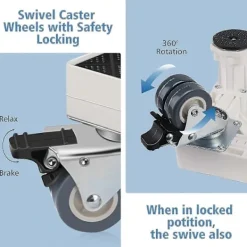 Tvättmaskiner-{PL}Tvättmaskinsbas, Lastkapacitet 300 kg, Tvättmaskinspiedestal, Justerbar piedestal för kylskåp, tvättmaskin, torktumlare och frys (justerbar bredd 45-6 | Fyndiq