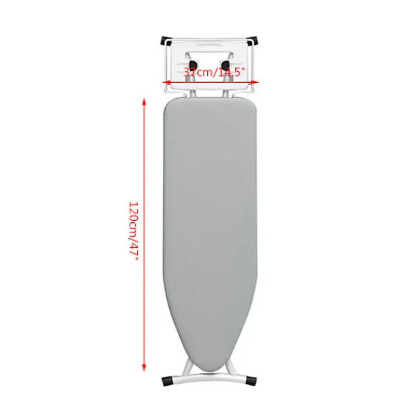 Jettbuying Strykjärn-Polyester strykbräda cover Hög temperaturbeständig dubbellager strykbräda cover 120*37cm